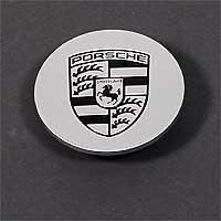 Plastic 993 Wheel Cap with Black Crest  61M